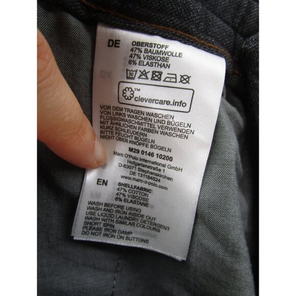 Marc O Polo Pants Tapered Cropped Slacks Trousers Drawstring 34X29 - Picture 9 of 10